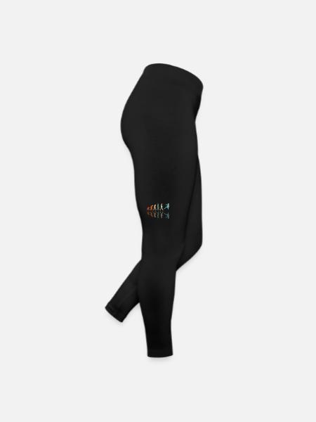 Handball-Evolution - Frauen Jersey Leggings - Schwarz - Rechts