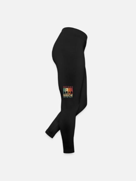 Natural Brauche Ich Die Alle Geschenk Gitarrist - Frauen Jersey Leggings - Schwarz - Rechts