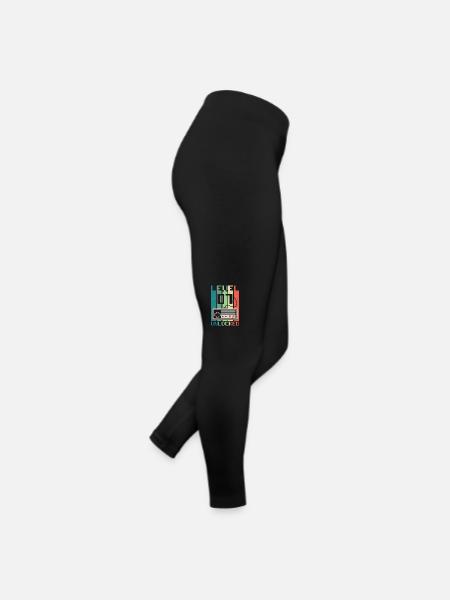Level 7 freigeschaltet - Frauen Jersey Leggings - Schwarz - Rechts