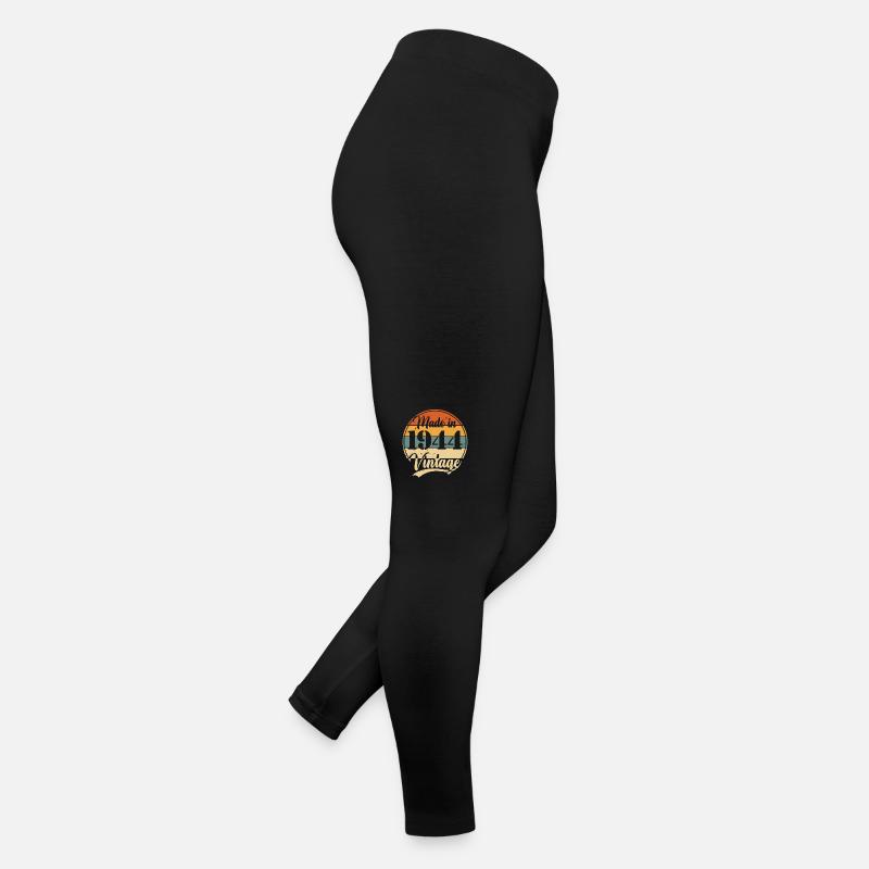 Vintage 1944 Geburtstagsgeschenk 80 Jahre Frauen Jersey Leggings
