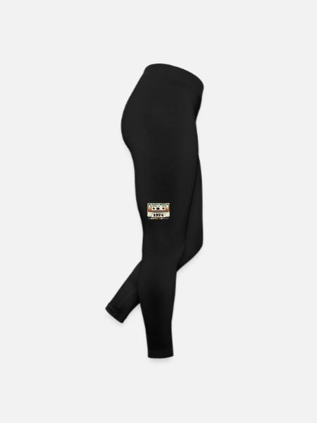 Vintage 1974 Retro Vintage Cassette Birthday - Women’s Jersey Leggings - black
