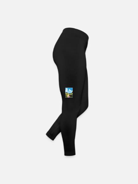 St Neot Cornwall Vintage voyage affiche Souvenir - Legging en jersey Femme - noir - Droite