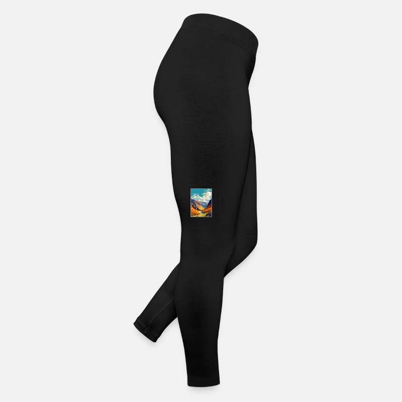 Helvellyn Cumbria Vintage voyage affiche Souvenir Legging en jersey Femme