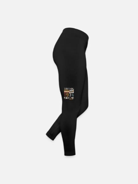 Vintage 1974 Geburtstagsgeschenk Jahrgang Retro - Frauen Jersey Leggings - Schwarz - Rechts