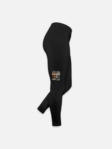 Vintage 1964 Geburtstagsgeschenk Jahrgang Retro - Frauen Jersey Leggings - Schwarz - Rechts
