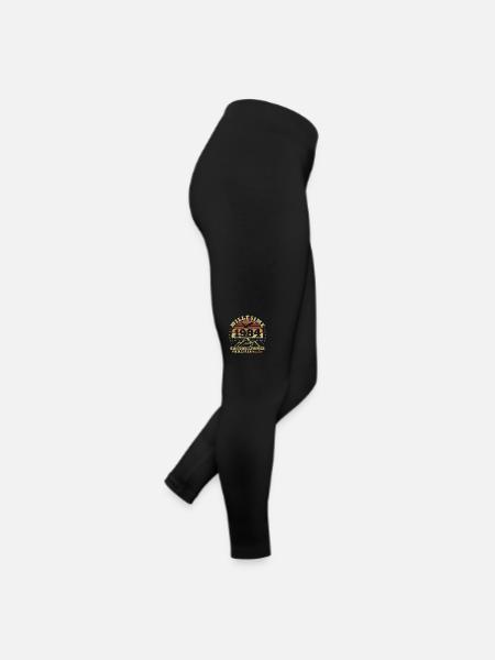 Vintage 1984 aged to perfection - Women’s Jersey Leggings - black - Right