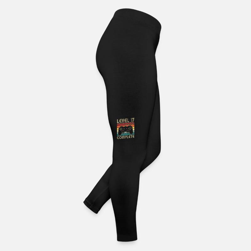 Niveau 17 Cadeau d’anniversaire complet pour les 17 ans Legging en jersey Femme