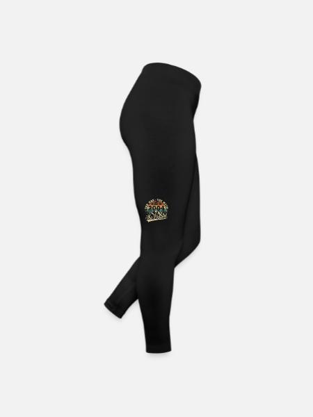 Jahrgang 2004 Geboren Geburtstags Geschenk - Frauen Jersey Leggings - Schwarz - Rechts