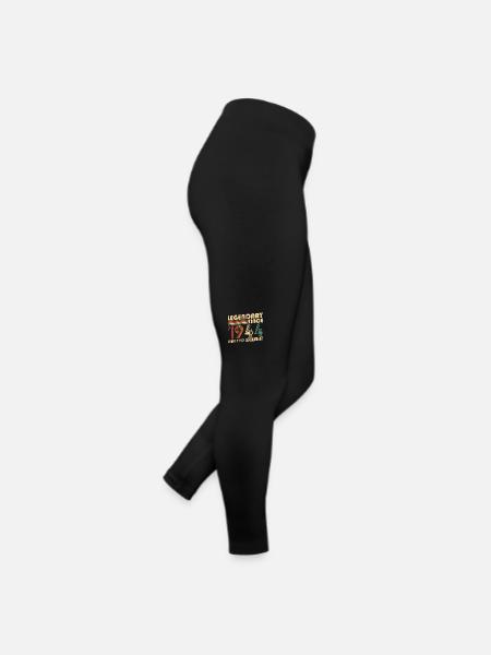 Legendary Since 1944 Vintage Birthday Gift - Women’s Jersey Leggings - black - Right
