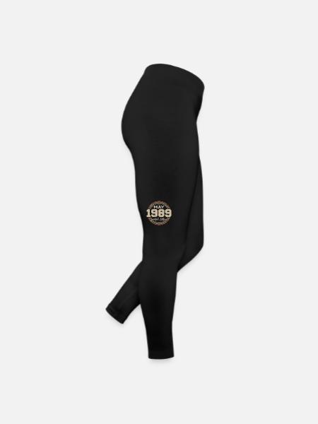 Mai 1989 Vintage Nées En Mai 1989 Anniversaire - Legging en jersey Femme - noir - Droite
