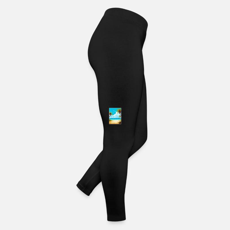 Îles Turques-et-Caïques Caraïbes Affiche de voyage Legging en jersey Femme