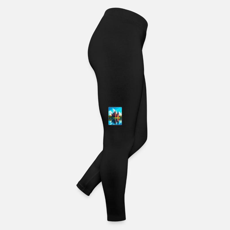 De Haar Castle Netherlands Vintage Travel Poster Women’s Jersey Leggings