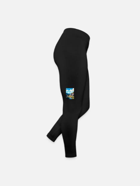 Pitlochry Scotland Uk Travel Poster Souvenir WPA - Women’s Jersey Leggings - black - Right