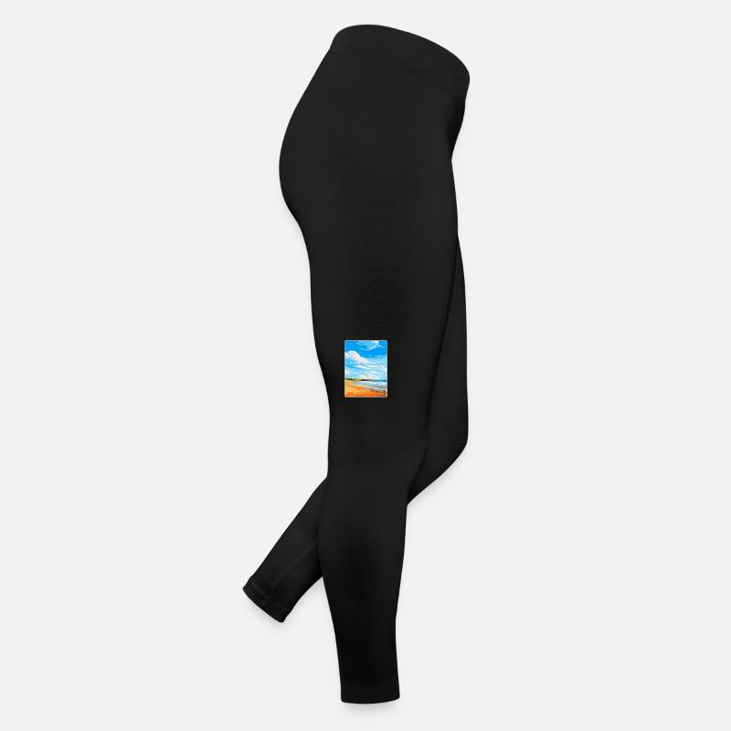 Baie de Constantine, Cornouailles, Angleterre, Royaume-Uni, Affiche de voyage Legging en jersey Femme