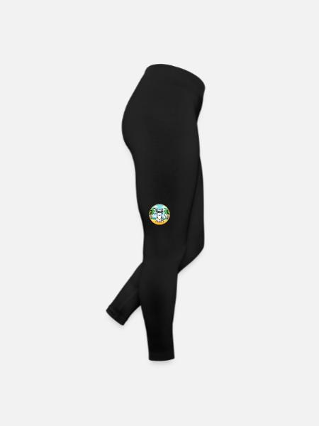Turc Van Chat Race Dessin Animé Lunettes de Soleil Plage - Legging en jersey Femme - noir - Droite
