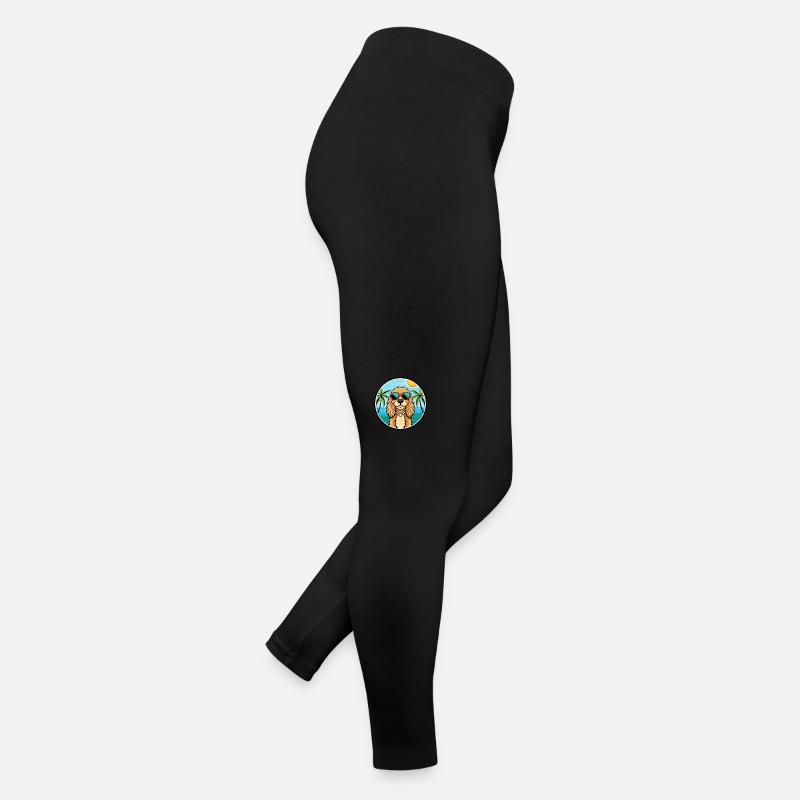 Cocker américain Spaniel Race de chien Cartoon Beach Legging en jersey Femme
