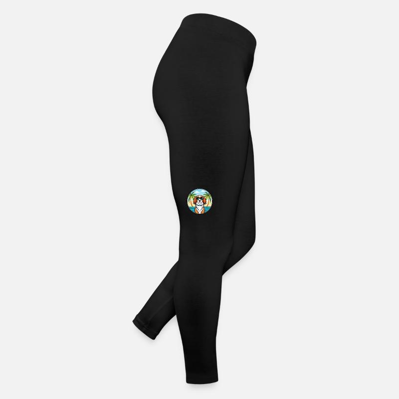 Welsh Springer Spaniel Chien Race Cartoon Beach Legging en jersey Femme