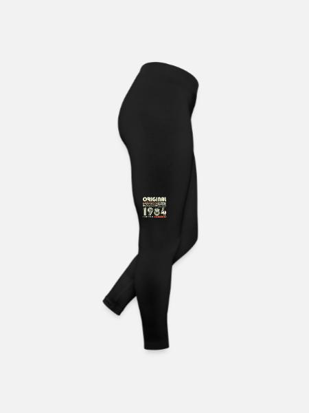Original seit 1984 Vintage Geburtstagsgeschenk - Frauen Jersey Leggings - Schwarz - Rechts