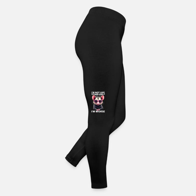 Ich bin nicht wie andere Mädchen Ich bin schlimme Frauen Jersey Leggings
