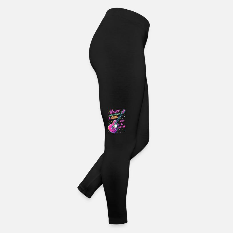 Mädchen mit Gitarre Frauen Jersey Leggings