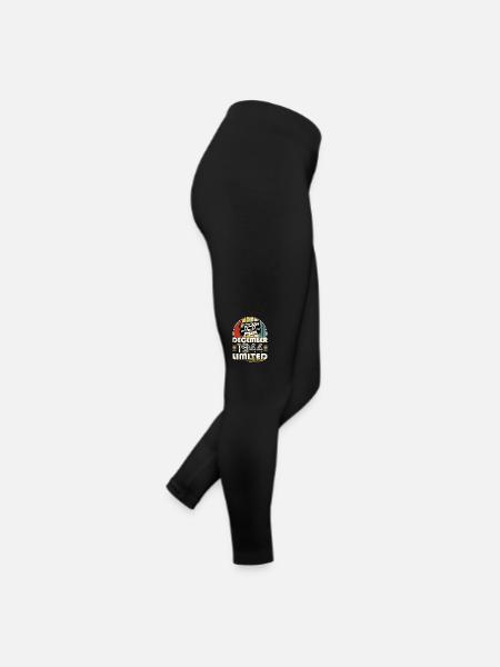 Legendary since December 1944 vintage birthday - Women’s Jersey Leggings - black - Right