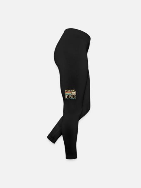 Original geboren 1975 Jahrgang Geburtstagsgeschenk - Frauen Jersey Leggings - Schwarz - Rechts