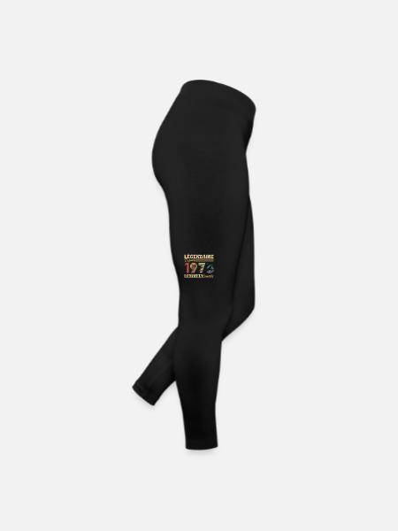 Legendär seit 1975 Limitierte Auflage - Frauen Jersey Leggings - Schwarz - Rechts