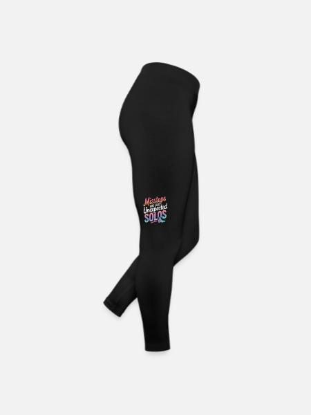Line Dancing Tanzen Tänzer - Frauen Jersey Leggings - Schwarz - Rechts