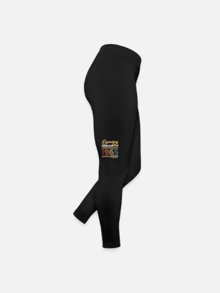 Legendary since February 1965 Vintage Birthday - Women’s Jersey Leggings - black - Right