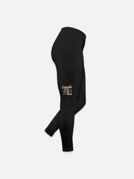 Original Février 1985 Vintage Rétro Anniversaire - Legging en jersey Femme - noir - Droite
