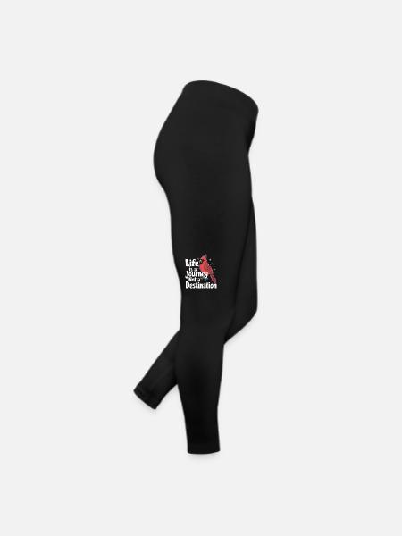 Kardinal Rotkardinal Vogel Roter Kardinal - Frauen Jersey Leggings - Schwarz - Rechts