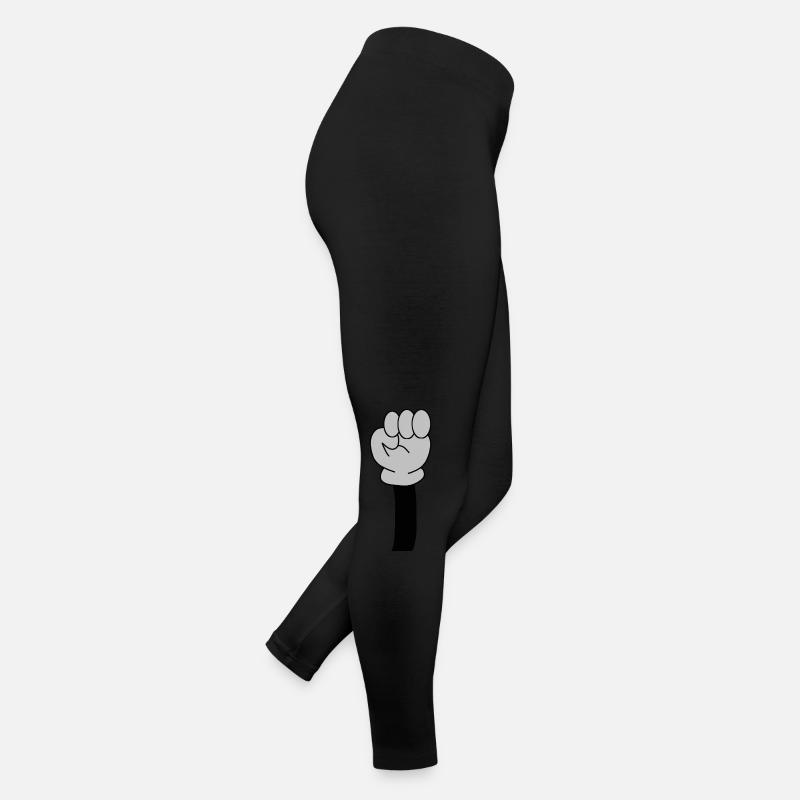 Erhöhte Faust Symbol Frauen Jersey Leggings