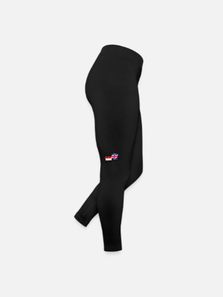 Jemen UK Flagge Britisch Jemenitisch - Frauen Jersey Leggings - Schwarz - Rechts