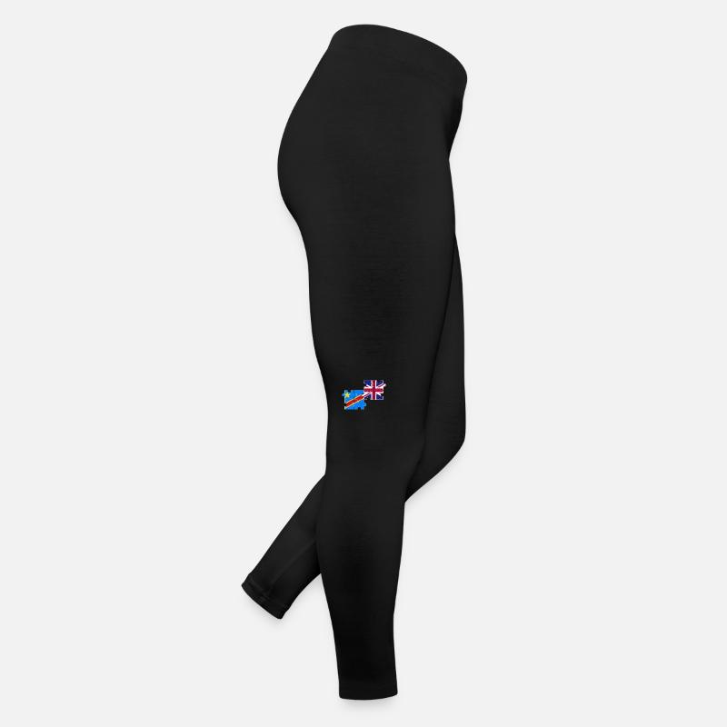 RD Congo Drapeau du Royaume-Uni Britanniques Congolais Legging en jersey Femme