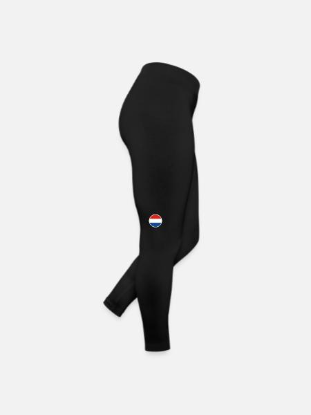 Pays-Bas Drapeau néerlandais néerlandais - Legging en jersey Femme - noir - Droite