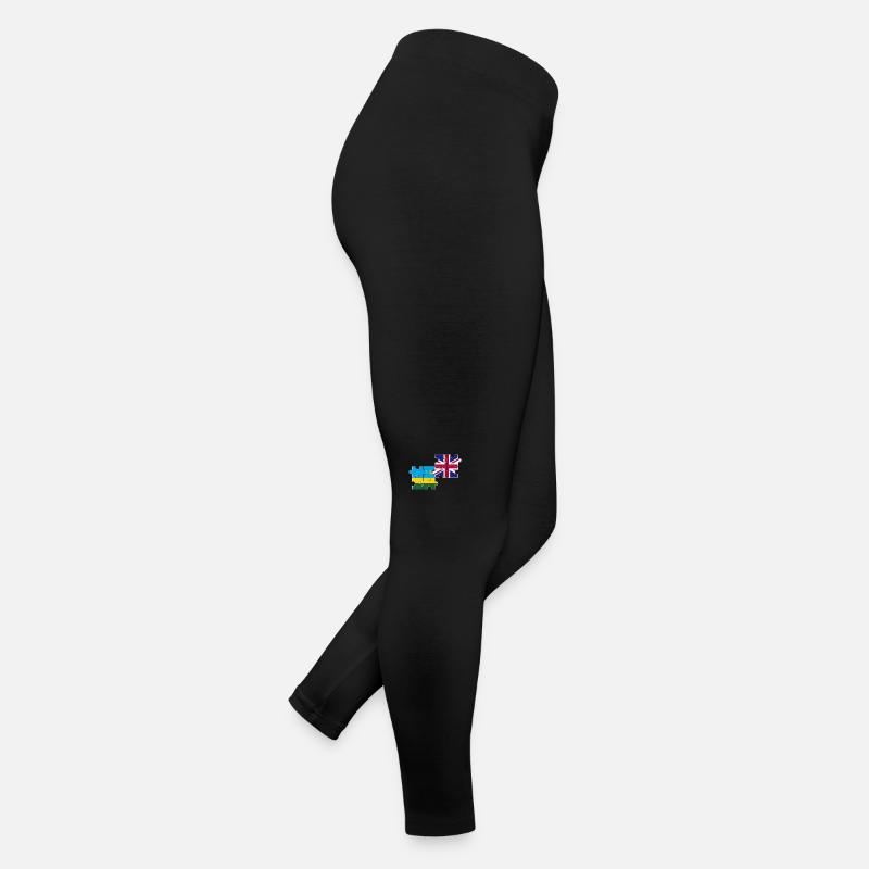 Rwanda UK Flag British Rwandan Women’s Jersey Leggings