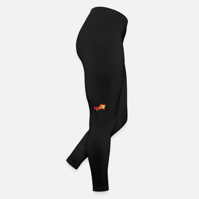 Angola Spanien Vintage Flagge Spanisch Angolaner Frauen Jersey Leggings
