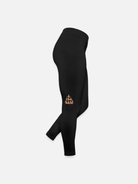 Noël du chien. Arbre de Noël pour chien - Legging en jersey Femme - noir - Droite