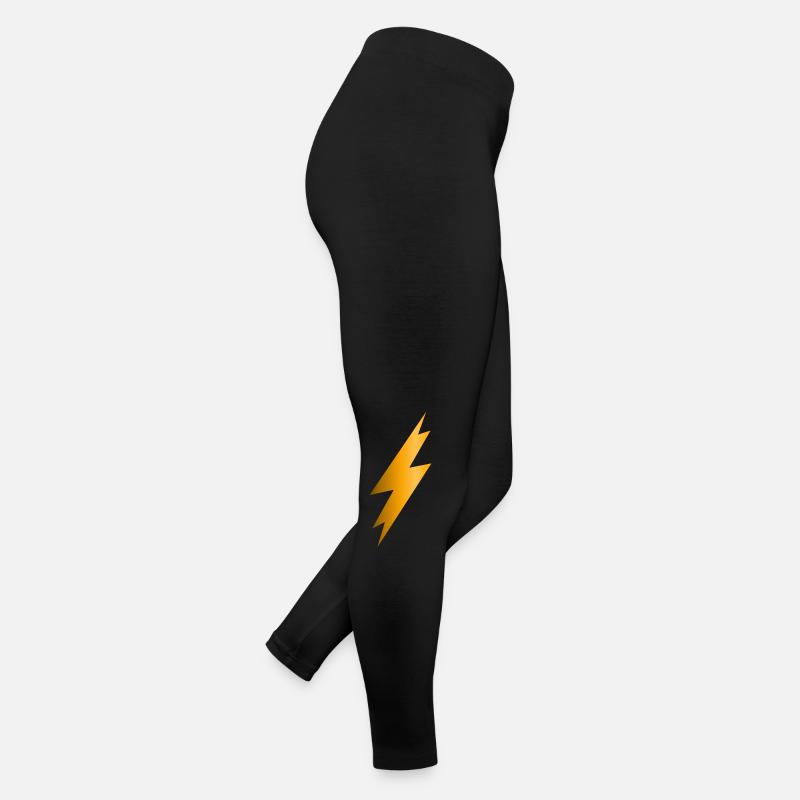Lightning Bolt - Women’s Jersey Leggings - black