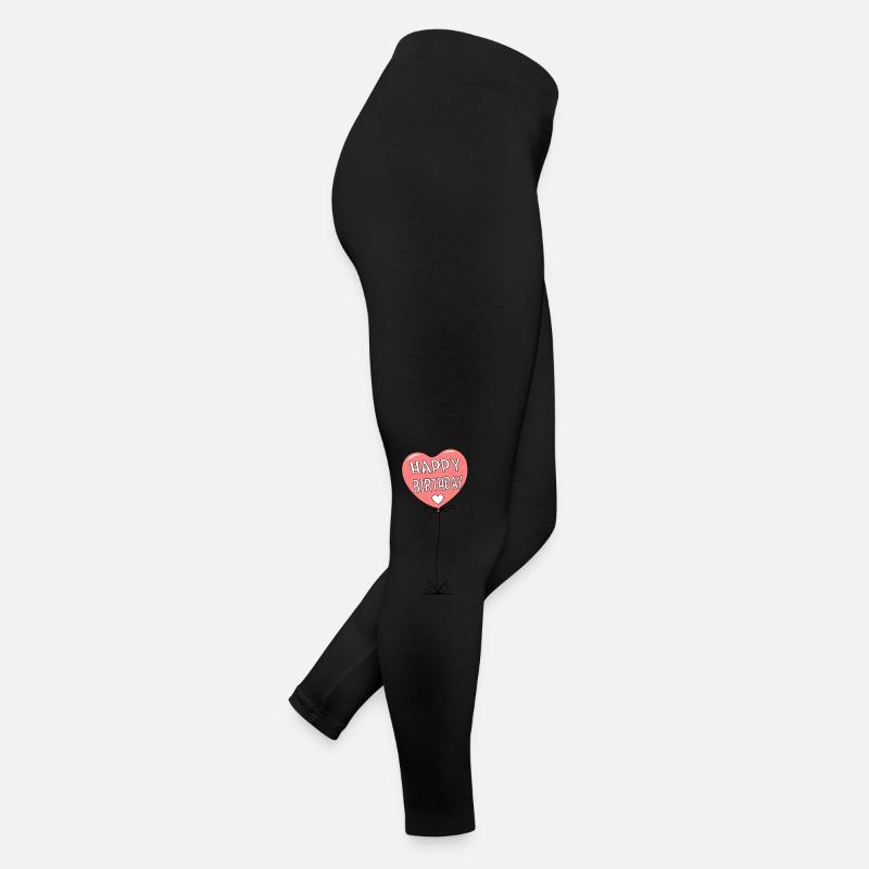 Luftballon Happy Birthday Rosa Frauen Jersey Leggings