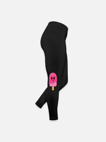 kawaii ice cream | original by. MMJ49 - Women’s Jersey Leggings - black - Right