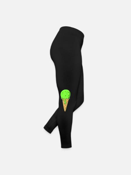 Crème glacée | Glace verte Crème glacée | Glaces - Legging en jersey Femme - noir - Droite