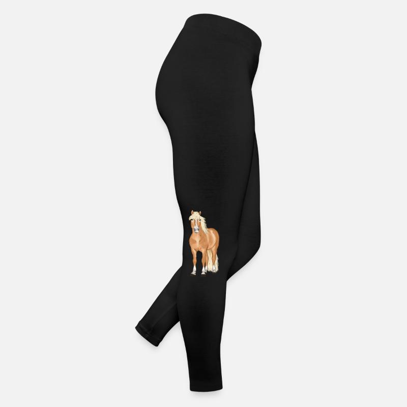 blonder Haflinger Frauen Jersey Leggings