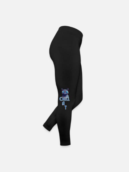 Chat froid - Legging en jersey Femme - noir - Droite