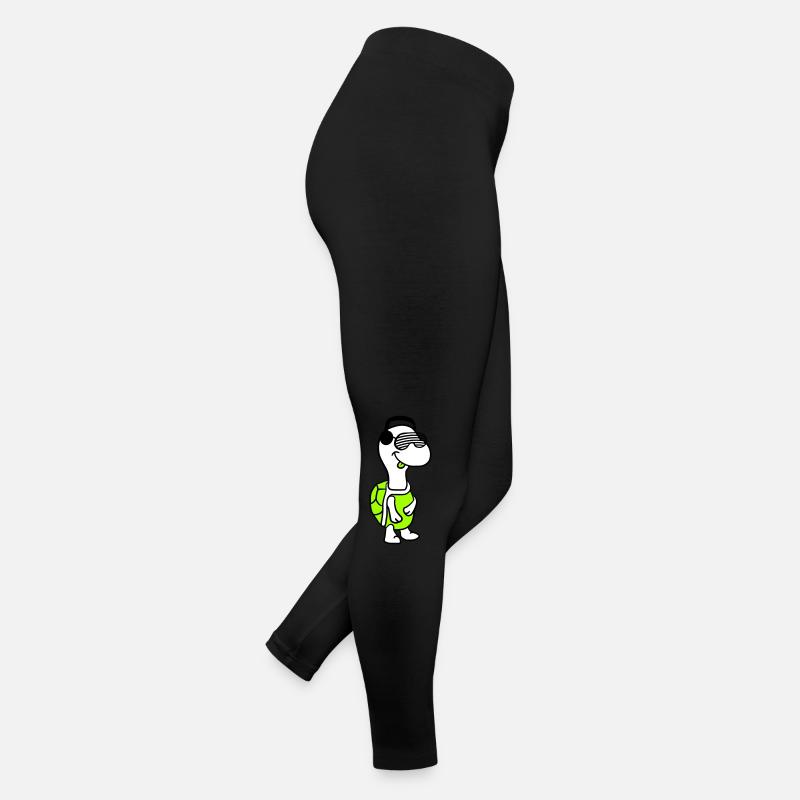 Cute Cool DJ Turtle Party Club Music Fun Women’s Jersey Leggings