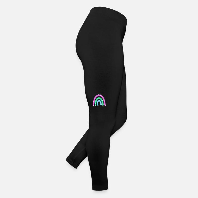 Polysexual Glitzer Regenbogen Frauen Jersey Leggings