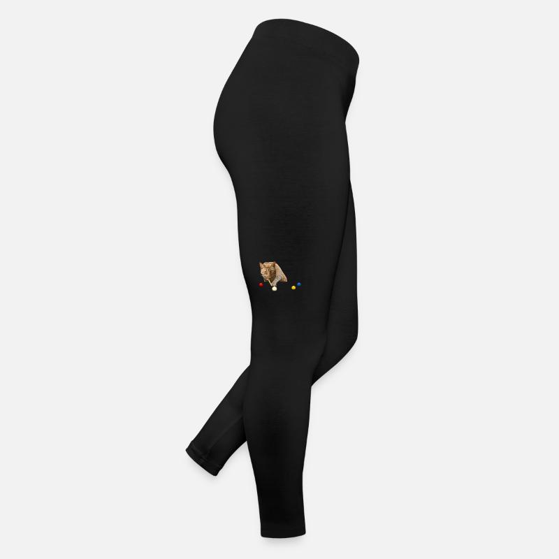 SNOOKER CAT - CAT PLAYING SNOOKER - POOL BILLARD Frauen Jersey Leggings
