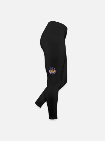 Eine groovige Mama, Ein tolle Mama - Frauen Jersey Leggings - Schwarz - Rechts