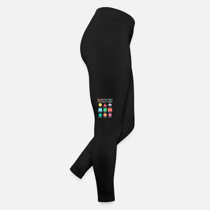 Geometry keeps you in shape, geometric shapes Women’s Jersey Leggings