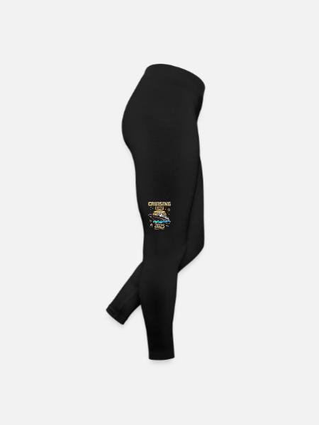 Cruising into 2025 New Year - Women’s Jersey Leggings - black - Right